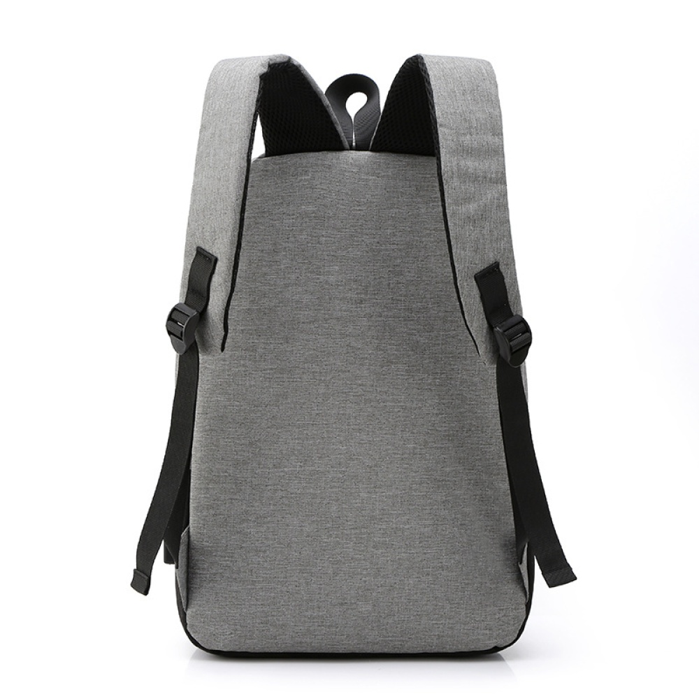 Outdoor Fashion Backpack Simple Nylon Light Weight Bag for Computer Organizer gray - Image 2