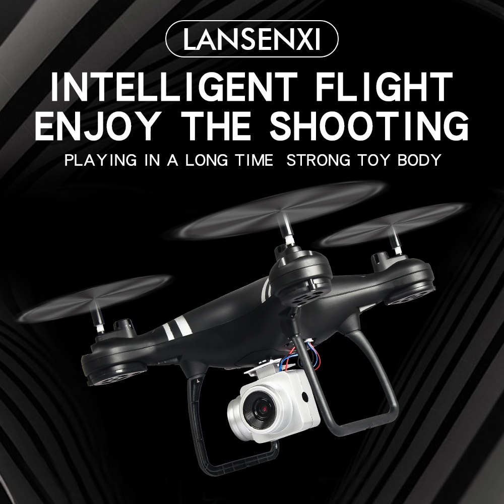 LF608 Wifi FPV RC Drone Quadcopter with 0.3MP/2.0MP/5.0MP Camera Get the Longer Playing Time Black without camera - Image 3