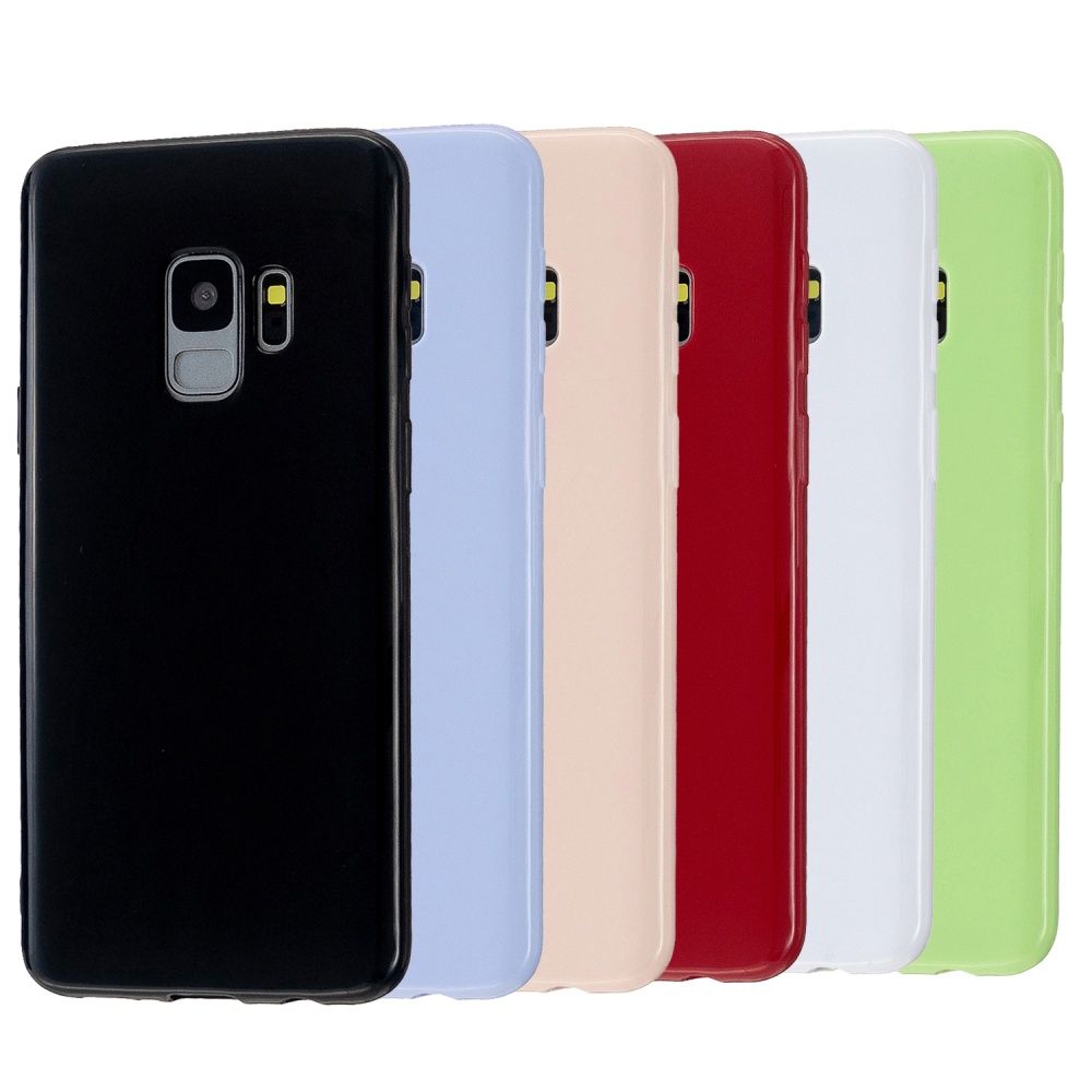 For Samsung S9/S9 Plus Mobile Phone Cover Classic Plain Design Smartphone Case Soft TPU Shell Milk white - Image 2