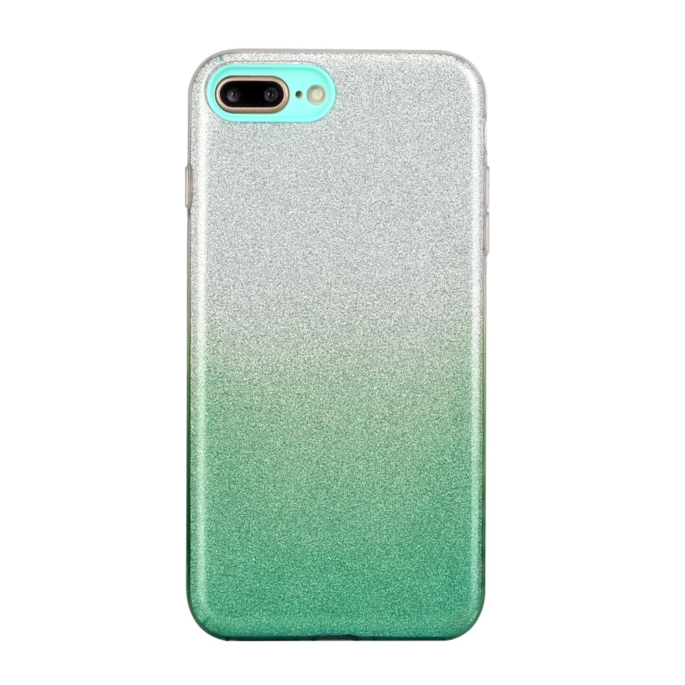 For iphone 6/6S/6 plus/6S plus/7/8/SE 2020 Phone Case Gradient Color Glitter Powder Cover with Airbag Bracket green - Image 3