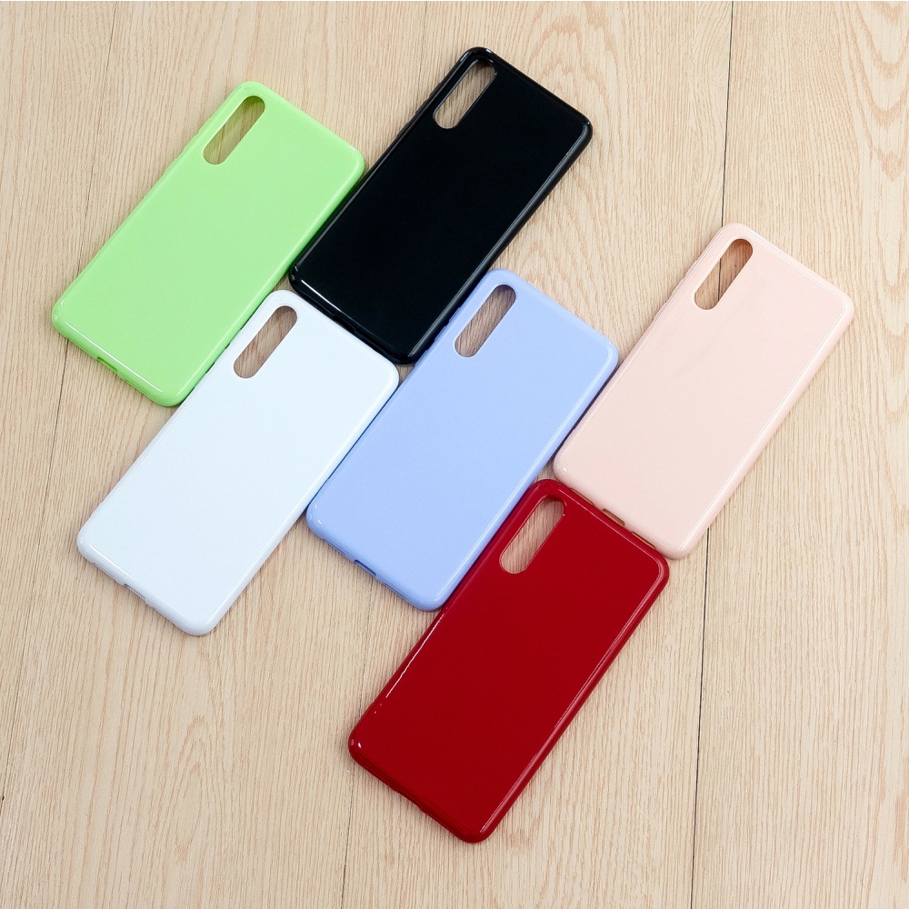 For HUAWEI P20/P20 Lite/P20 Pro Cellphone Case Simple Profile Soft TPU Phone Anti-Slip Smartphone Cover Fluorescent green - Image 3