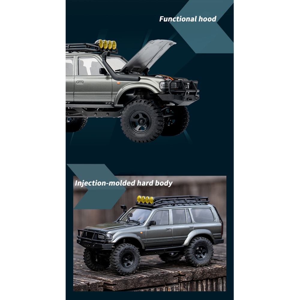 RC Car FMS 1:18 KATANA LC80 Adventurer Crawler Remote Control Vehicle Off-road Model Toy Kids Children Gift - Image 3