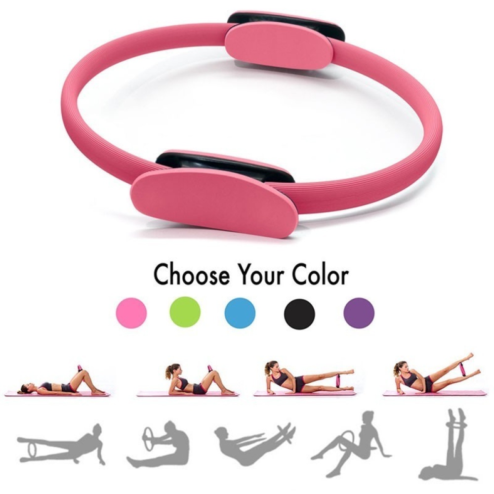 Professional Yoga Circle Pilates Sport Magic Ring Women Fitness Kinetic Resistance Gym Workout Accessories black_OPP bag - Image 3