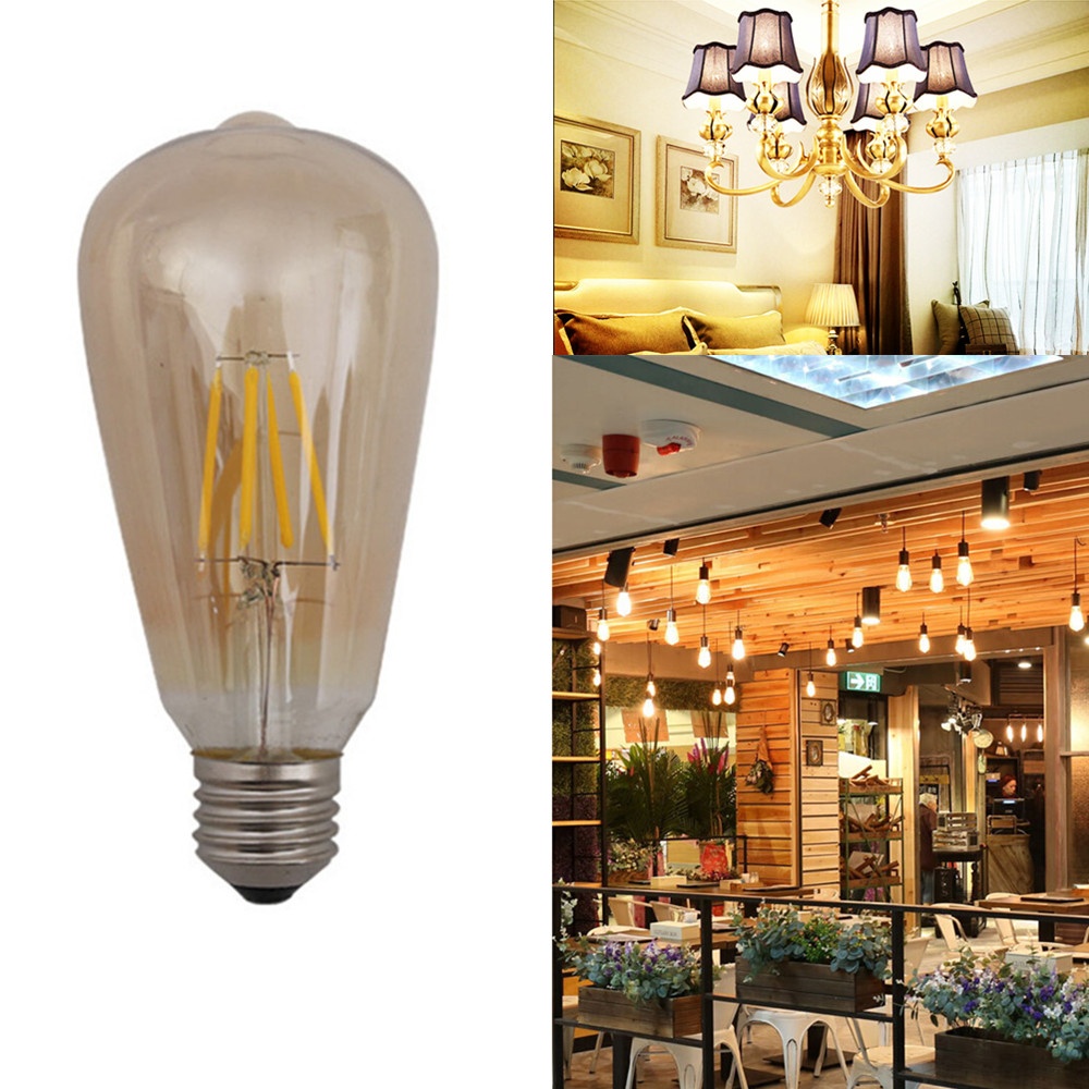 LED Retro Edison Light Bulb E27 220V Tungsten Filament Lamp - Image 3