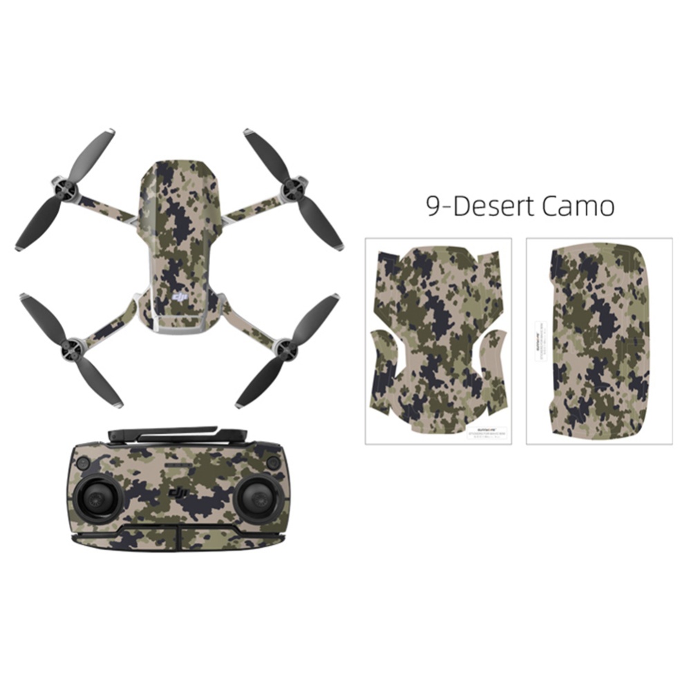 PVC Shell Decoration Sticker for DJI Mavic Mini Drone Body Arm and Controller Waterproof Anti-Scratch Full Protective Film camouflage - Image 3