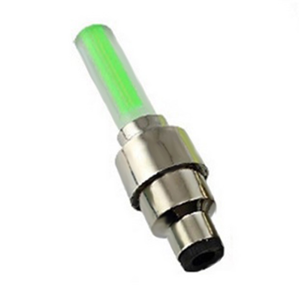 Motion Activated LED Flash Tyre Wheel Valve Cap Light for Car Bike Motorbicycle Green - Image 2