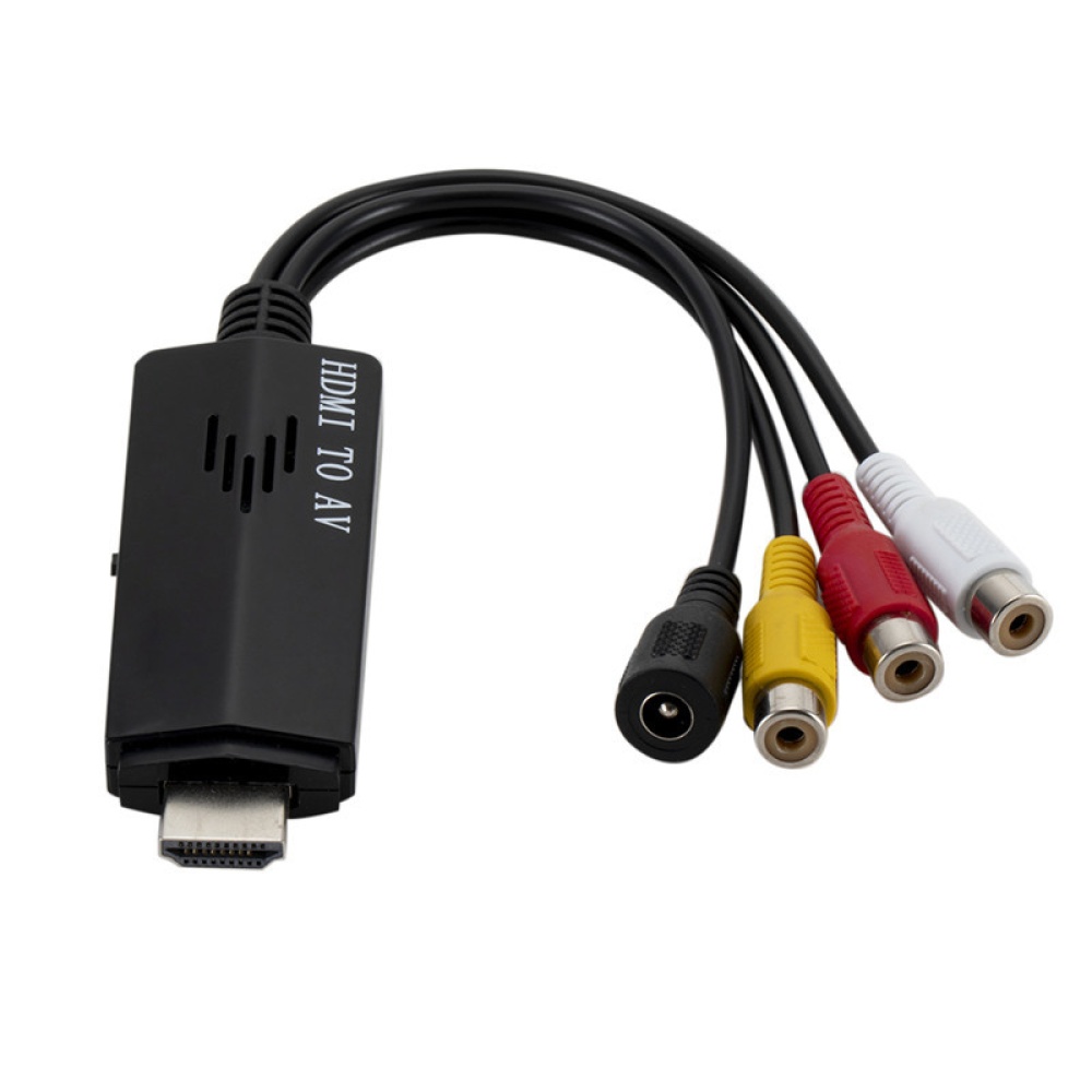 HDMI to RCA Cable Video Audio HD Converter Male AV Component for HDTV DVD TV Support NTSC PAL Output black - Image 3