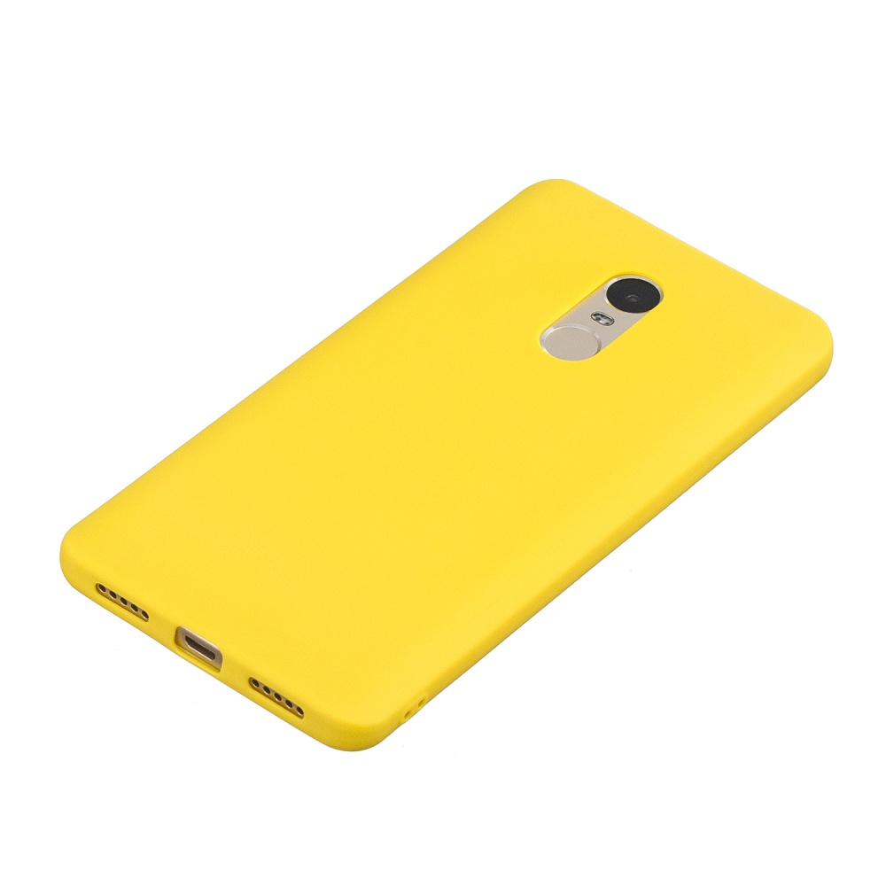 for XIAOMI Redmi NOTE 4X/NOTE 4 Lovely Candy Color Matte TPU Anti-scratch Non-slip Protective Cover Back Case yellow - Image 3