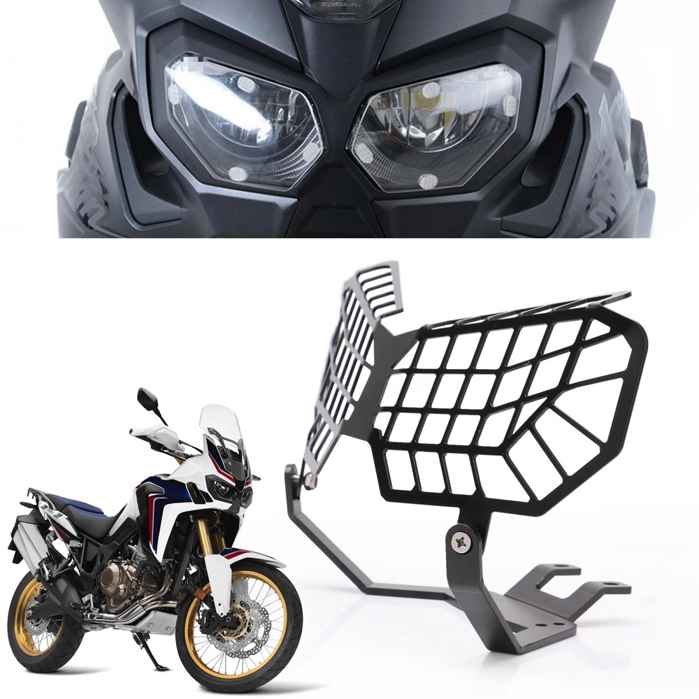 Motorcycle Grille Headlight Cover Protector Guard Lense For Honda Crf1000l 16-17 As picture show - Image 3