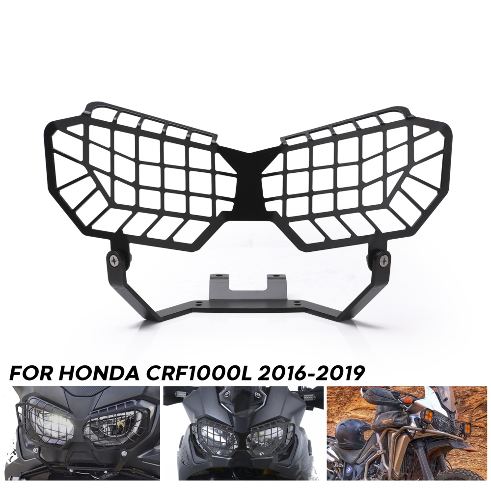 Motorcycle Grille Headlight Cover Protector Guard Lense For Honda Crf1000l 16-17 As picture show - Image 2