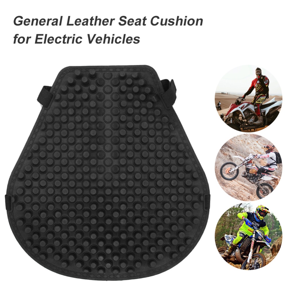 Motorcycle Silicone Seat Cushion Waterproof Antiskid E-bike Breathable Pressure Relief Air Cushions Black - Image 2