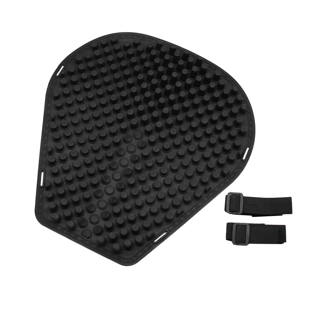 Motorcycle Silicone Seat Cushion Waterproof Antiskid E-bike Breathable Pressure Relief Air Cushions Black - Image 3