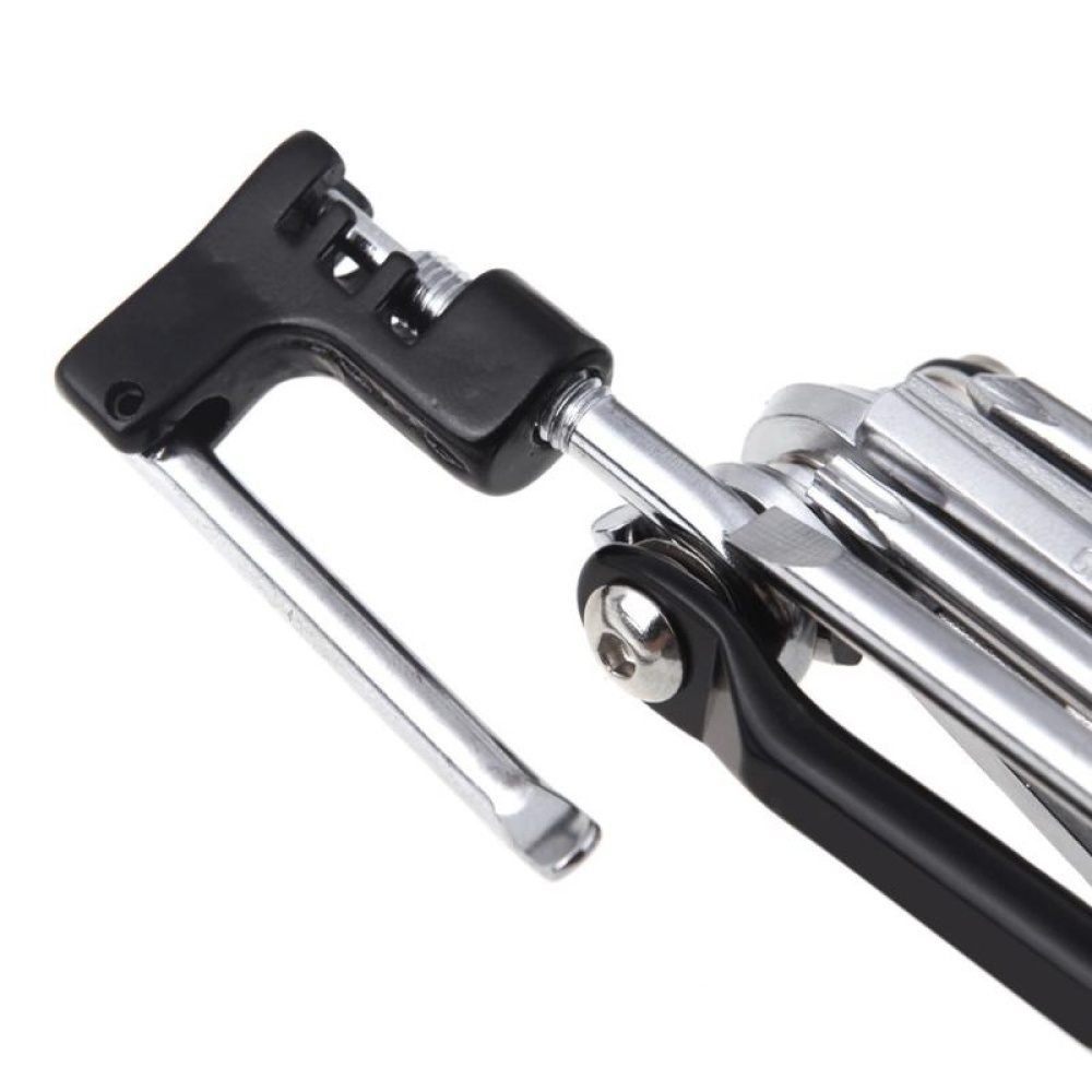 Multifunction Bicycle Repairing Set Carbon Steel Bike Repair Kit Wrench Screwdriver Chain black - Image 2