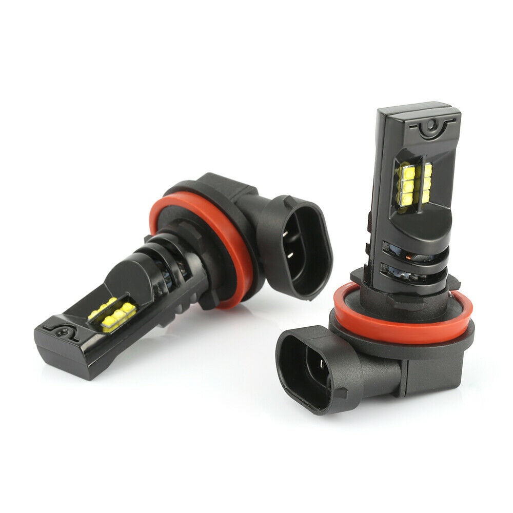 2PCS High-power Car LED Lamp H8 H11 12 Fog Bulb White light - Image 2