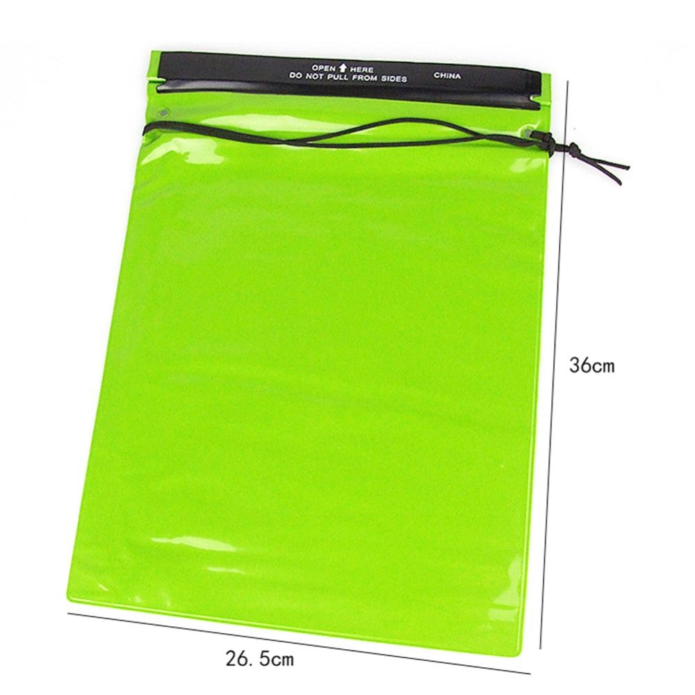 3pcs/Set Waterproof Bags Water Tight Cases Storage Pouch Document Holder For Camera Mobile Phone Maps Kayaking Fishing Green Fruit Green_Thr - Image 2