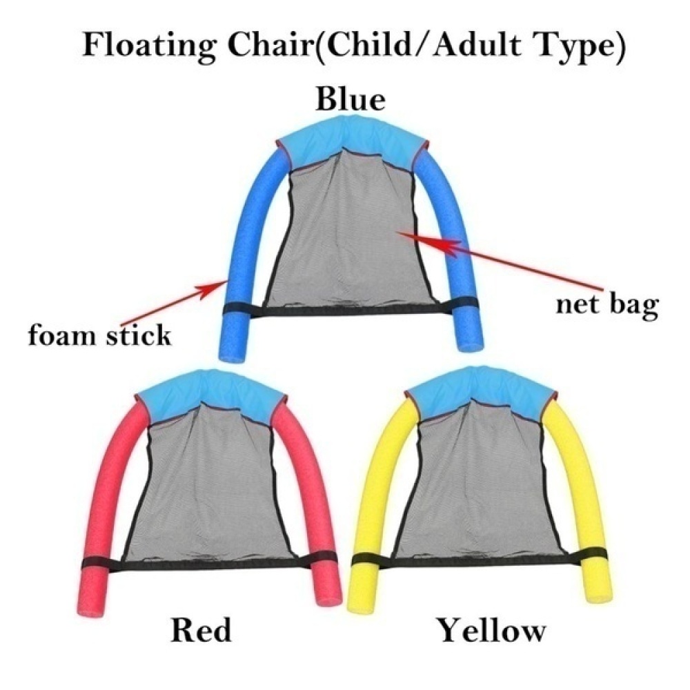 Summer Floating Row Swimming Pool Deck Chair Water Sports for Kids Adults yellow - Image 3