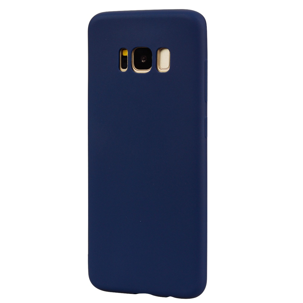 for Samsung S8 Lovely Candy Color Matte TPU Anti-scratch Non-slip Protective Cover Back Case Navy - Image 3