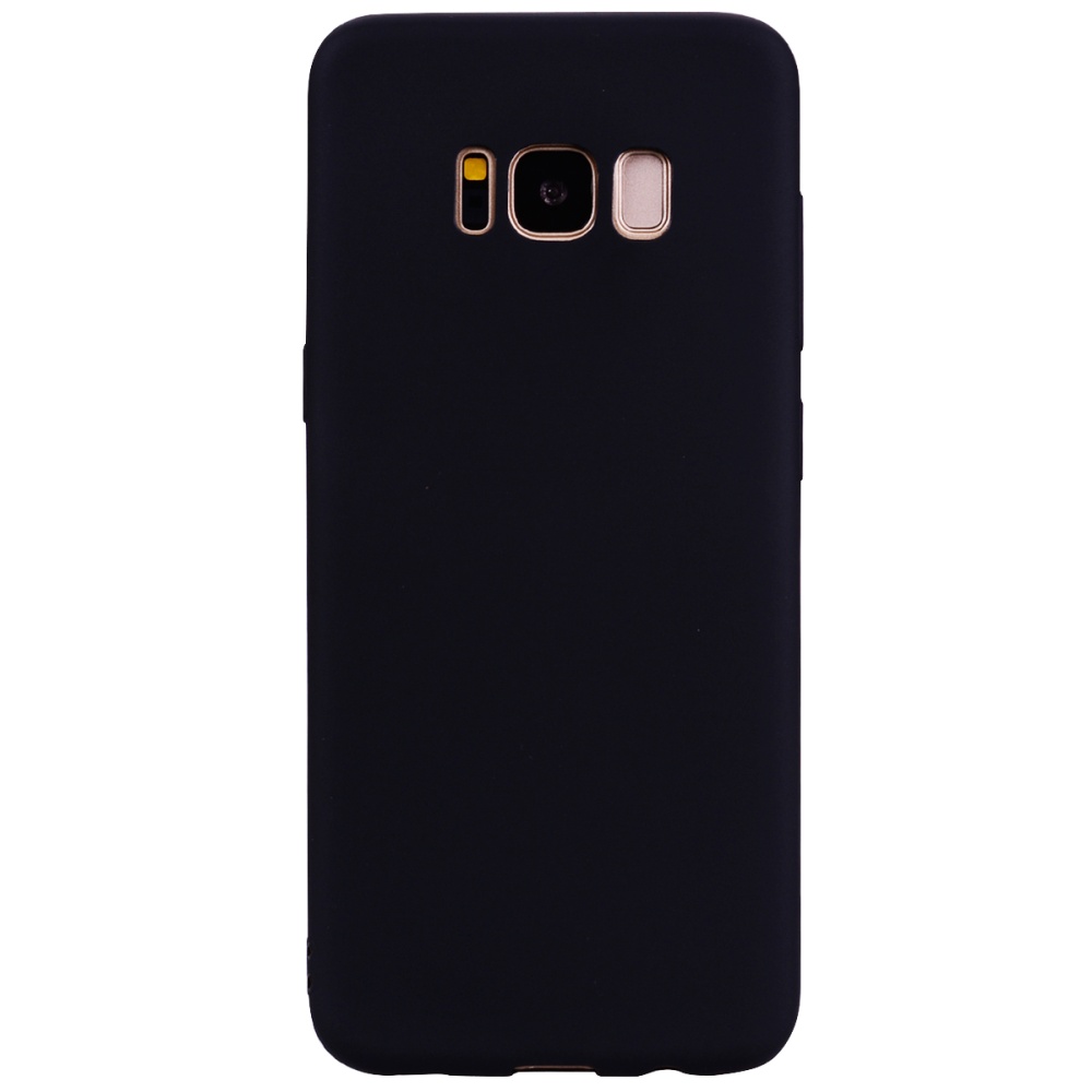 for Samsung S8 Lovely Candy Color Matte TPU Anti-scratch Non-slip Protective Cover Back Case black - Image 3