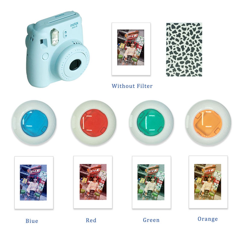 Camera Accessories Compatible with Instax Mini 9 or 8 8+ Include Case/Album/Selfie Lens/Filters/Wall Hang Frames/Film Frames/Border Stickers - Image 2