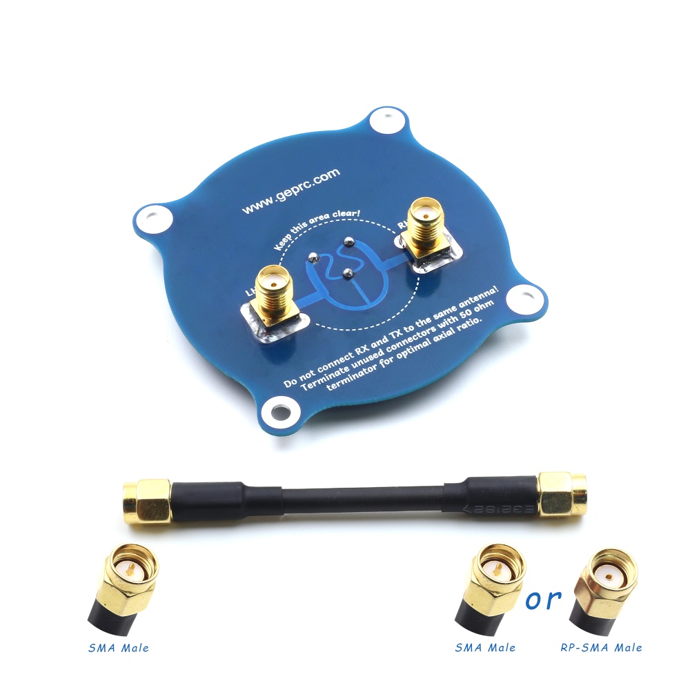 GEPRC 5.8G Triple Feed Patch-1 Rotary Receiver Antenna FPV Directional Omni Flat Panel SMA Male - Image 3