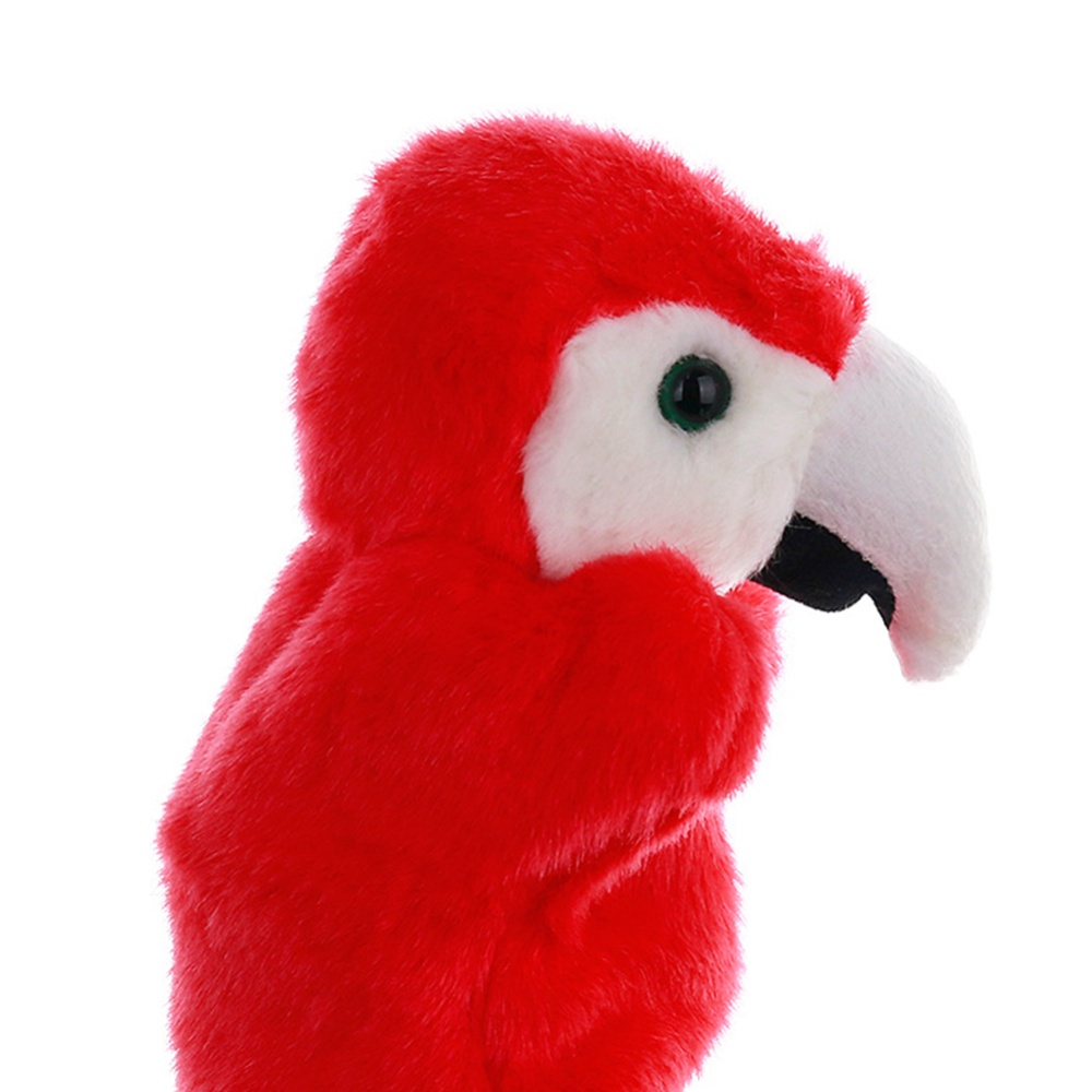 Cartoon Parrot Hand Puppet Cute Bird Animal Toy Storytelling Prop Red 27cm - Image 3