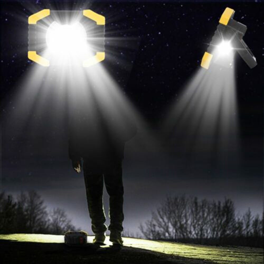 80000lm Solar Led Work Light USB Rechargeable Flashlight Camping - Image 2