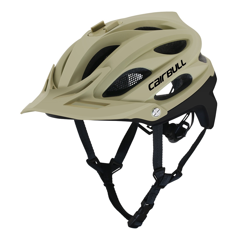 Mountain Road Bike Safety Riding Helmet Sports Camera Light Khaki_M/L (55-61CM) - Image 2