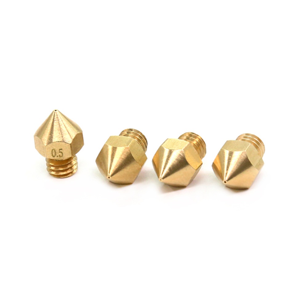 5pcs/set Brass Extruder Nozzle 0.2 / 0.3 0.4 0.5 0.6mm Output for 1.75mm ABS PLA Filament Makerbot Anet RepRap Prusa i3 - Image 3