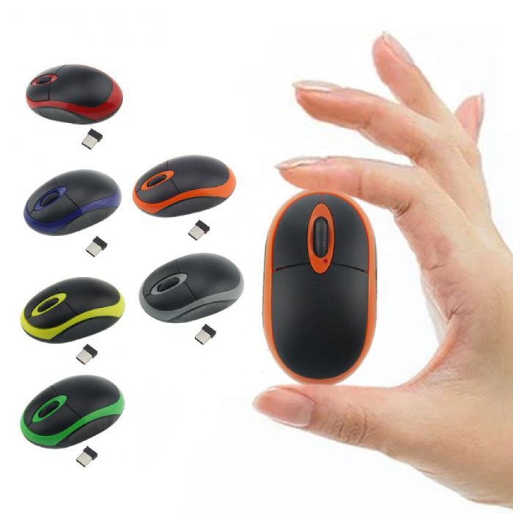 2.4GHz Cordless Color Slim Portable Mini Optical Mouse USB Receiver Wireless red - Image 2