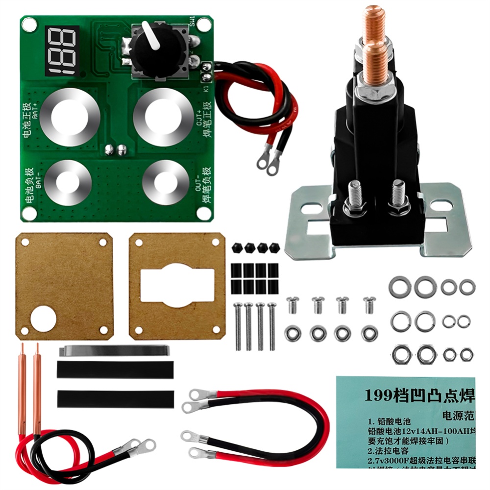 199 Levels 12v Relay Spot Welding Machine Control Board Diy Accessories Kit for Lithium Battery Ni-mh