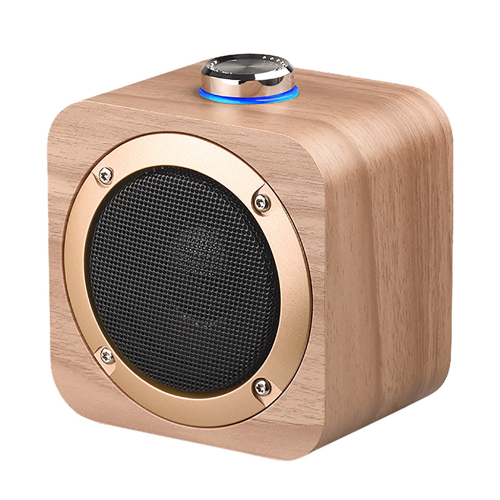 Q1b Bluetooth-compatible Speaker Retro Wireless Mini Subwoofer Mobile Phone Tws Internet Small Audio wood grain