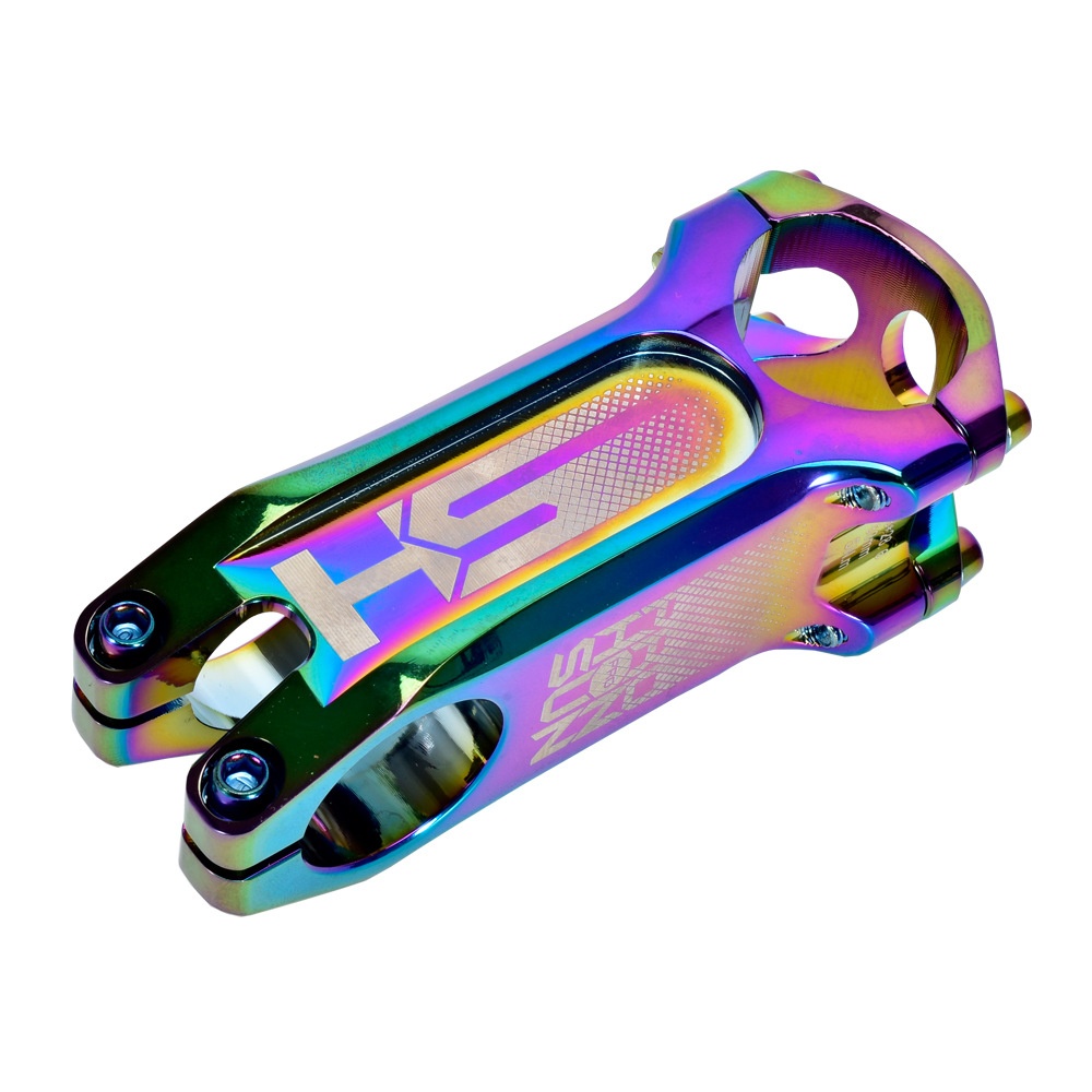 Bike Stem Full CNC Bicycle Handlebar 0 Degree Colorful Parts 100MM * 31.8 colorful_31.8 80MM - Image 2