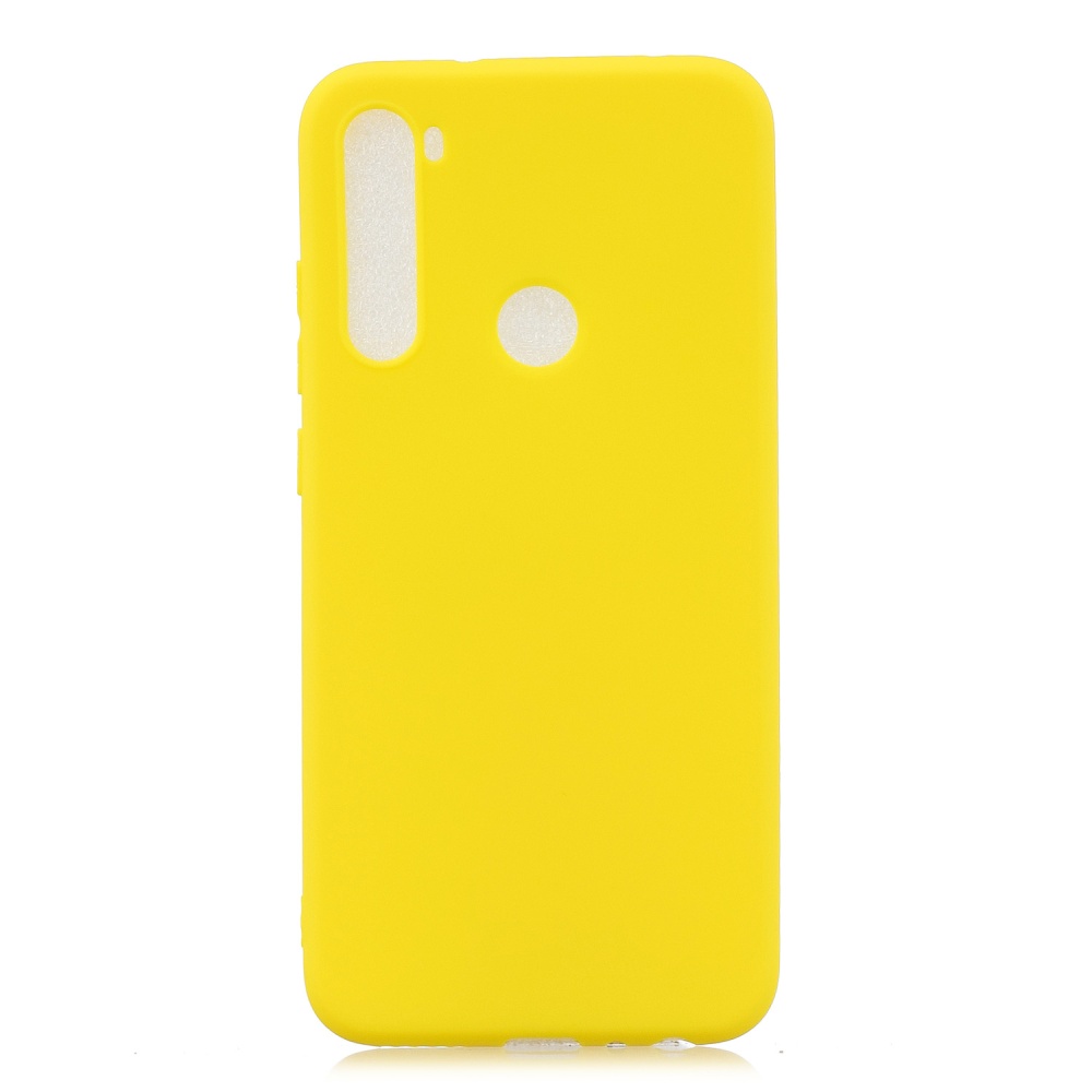 For Redmi NOTE 8 Pro Soft Candy Color Frosted Surface Shockproof TPU Back Cover Mobile Phone Case yellow - Image 2