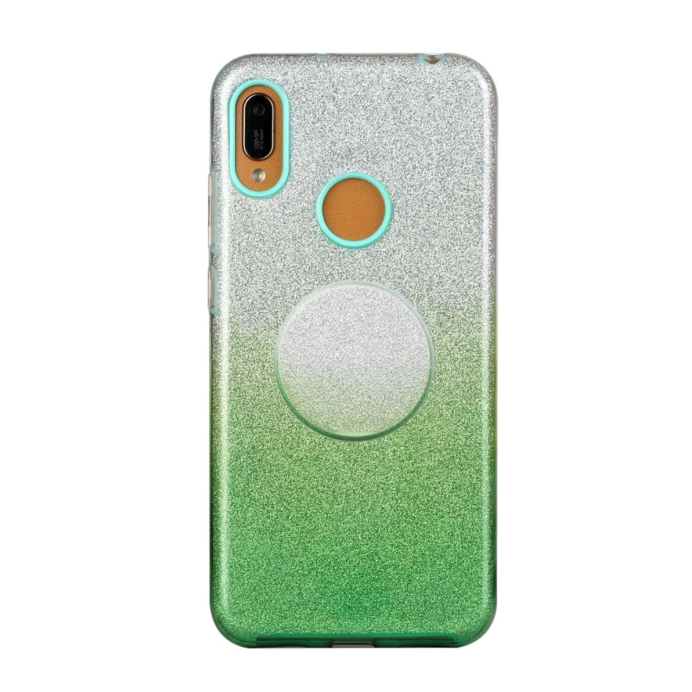 For HUAWEI Mate 30/Nova 5I pro/Mate 30 Pro/PSmart /Y5P/Y6P 2020 Phone Case Gradient Color Glitter Powder Cover with Airbag Bracket green - Image 3