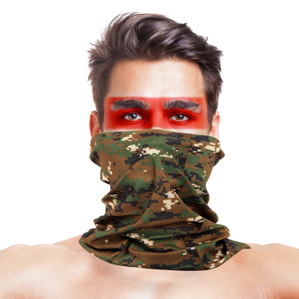 Camouflage Magic Scarf Bandana Neckerchief Outdoor Sunscreen Windproof Riding Headband Mask Turban Wristband ACU_One size - Image 3