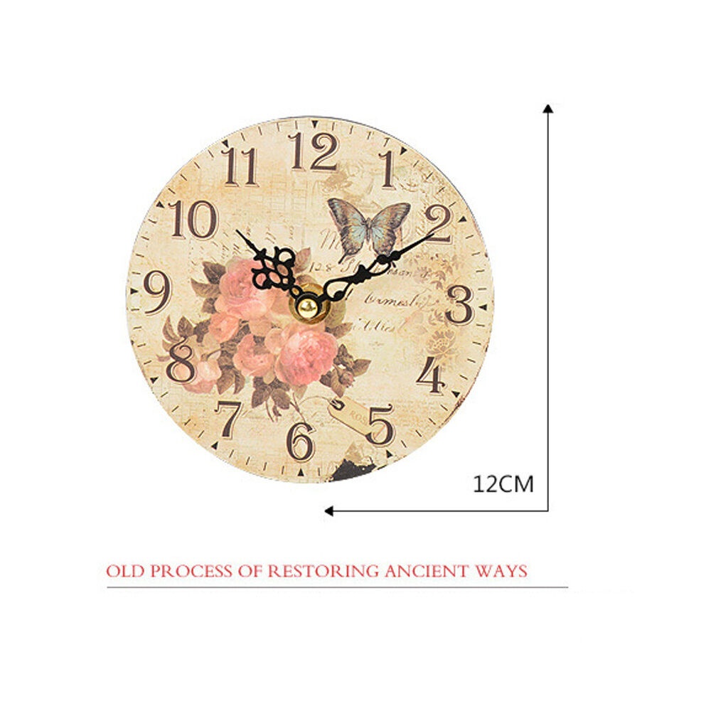 Stylish Round Wall Clock for Bedroom Study Office Christmas Birthday Gift Home Decoration - Image 3