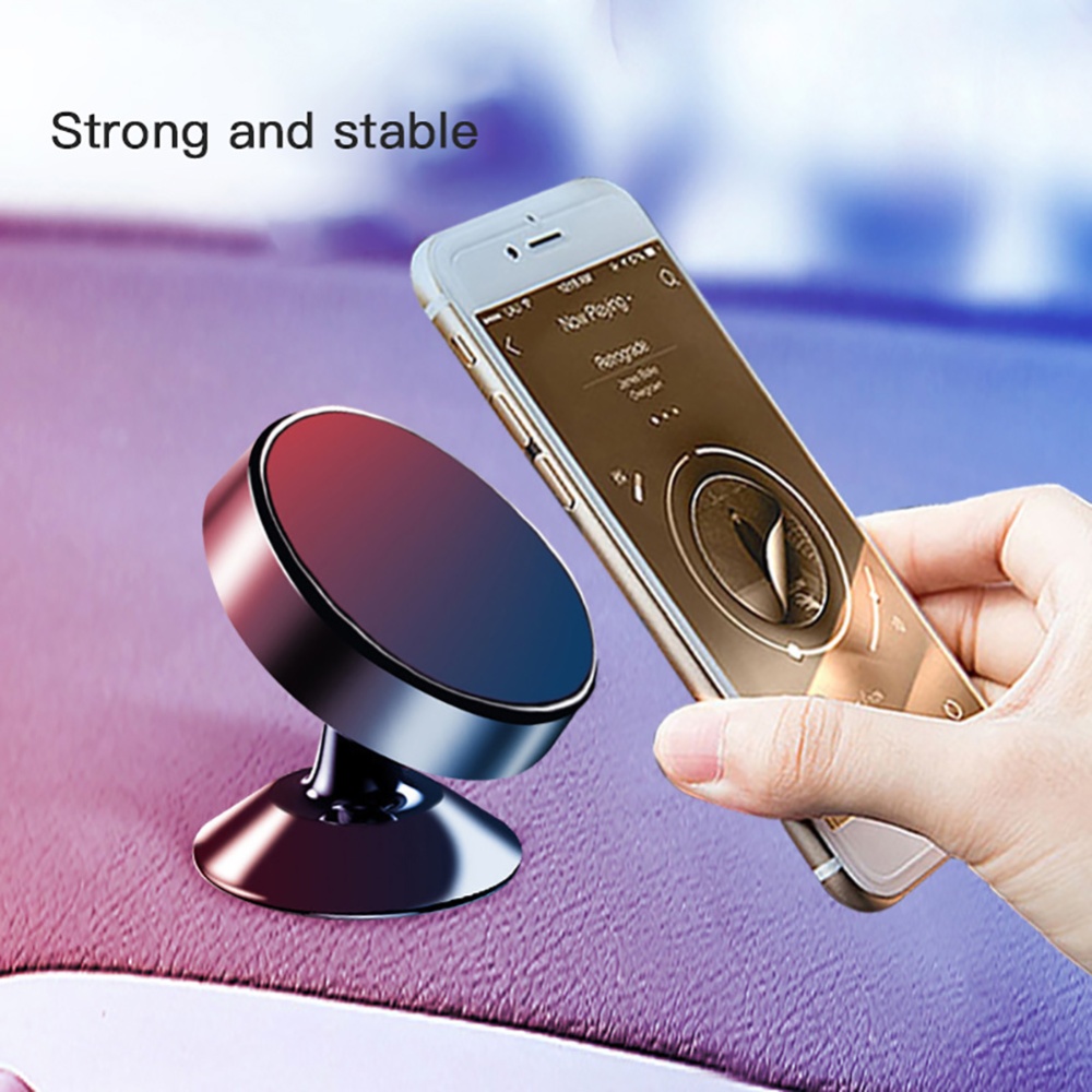 Universal 360°GPS Magnetic Car Mount Stand Holder Mobile Phone Bracket black - Image 3