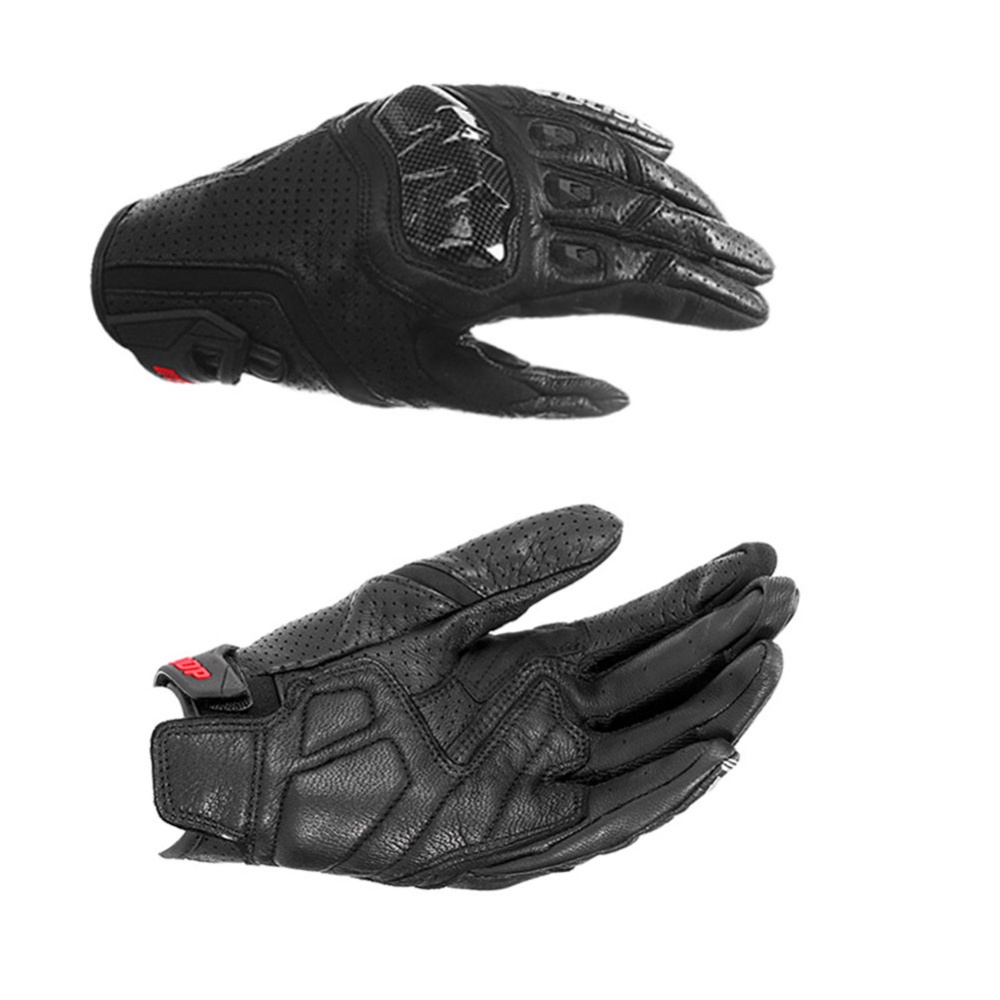 Motorcycle Full Finger Gloves for Men Women Breathable Riding Protective Gear Black M - Image 2