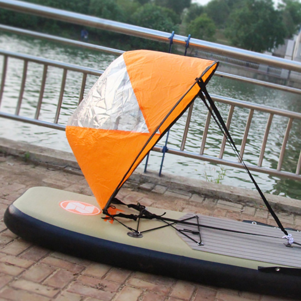 42 inch Foldable Boat Lightweight Wind Sail Sup Paddle Board with Clear Window Drifting Accessory As shown - Image 3