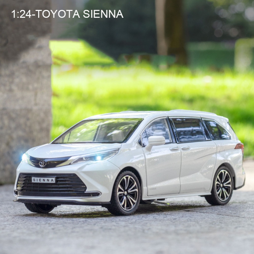 1:24 Simulation Alloy Car Model Ornaments for Toyota Sena Toy Children Black - Image 3