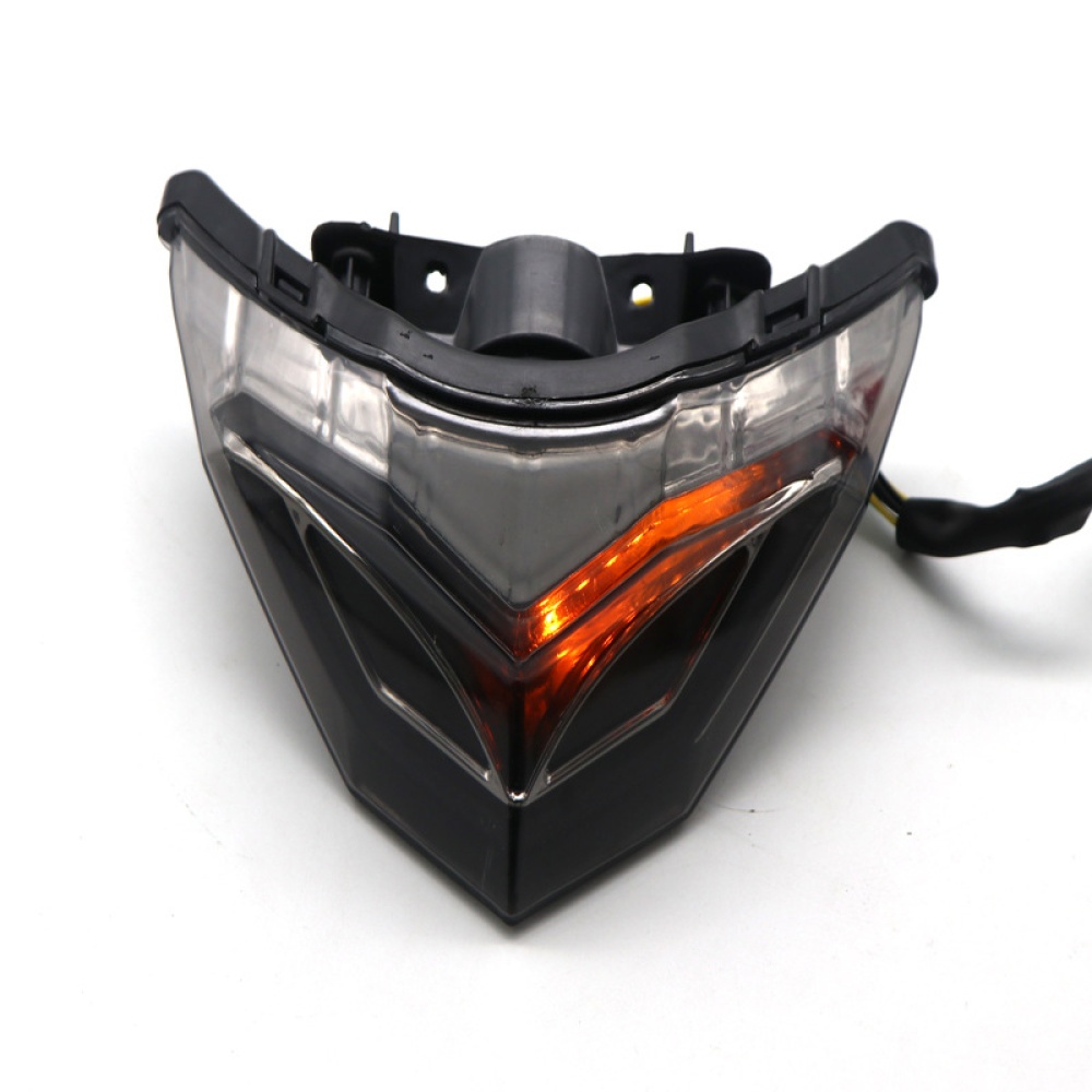 Motorcycle LED Rear Tail Light Brake Integrated Turn Signal for Kawasaki NINJA250/300 Red light (turn signal yellow) - Image 3