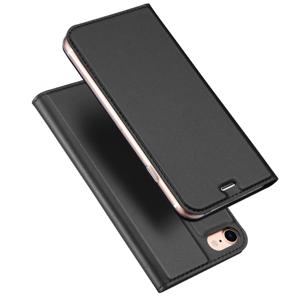 DUX DUCIS For iphone 9 Leather Mobile Phone Cover Magnetic Protective Case Bracket with Cards Slot black - Image 3