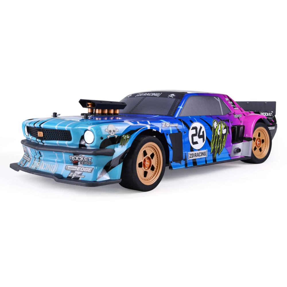 Zd Racing Remote Control Car Ex07 1/7 4wd Electric Brushless Rc Drift Super High Speed 130km/h Model EX-07 RTR - Image 3