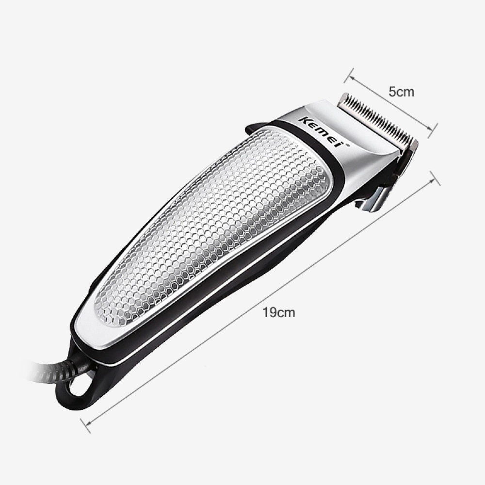 Professional Hair Clipper Electric Trimmer Household Low Noise Haircut Men Shaving Machine Styling Tool Silver_EU Plug - Image 2