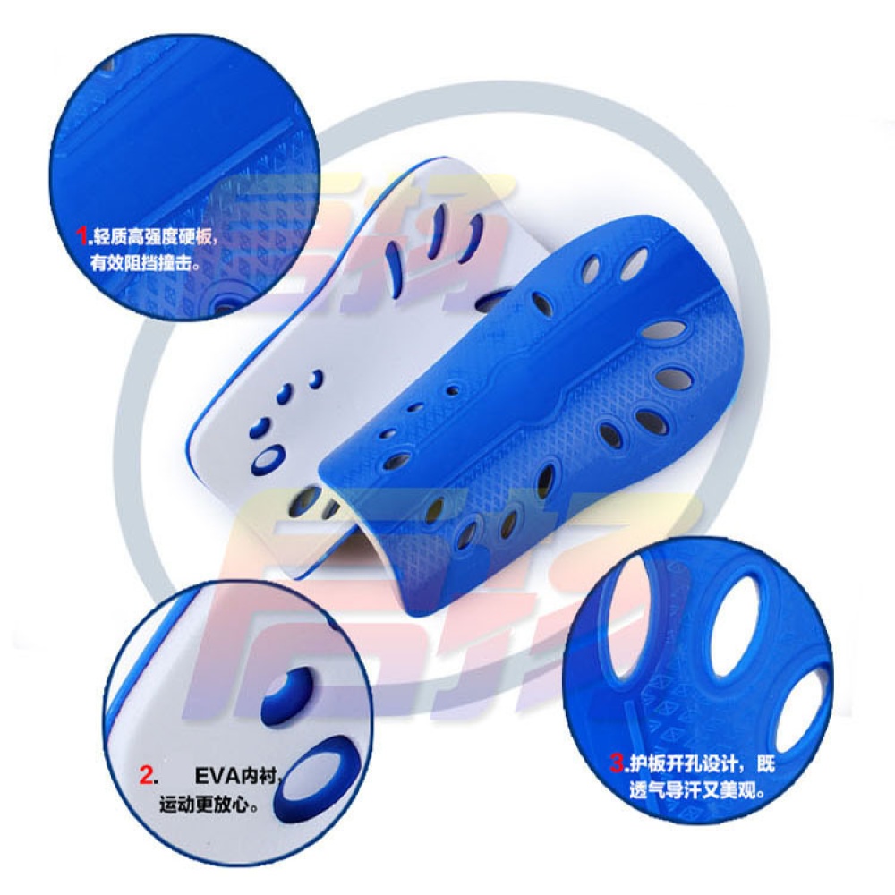 2pcs Soccer Shin Guard Pads Soft Football Cuish Plate Breathable Shinguard Leg Protector For Men Women Children blue - Image 2