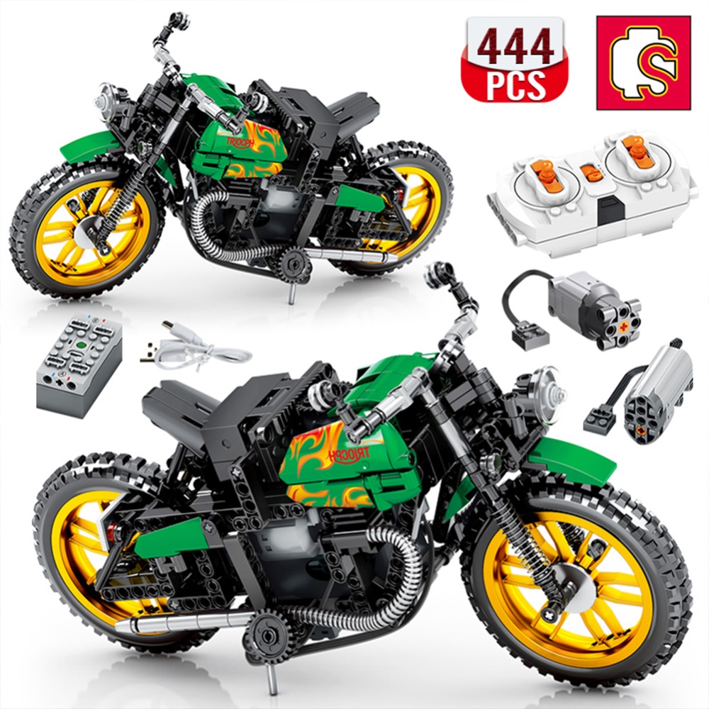 Sembo Technical Expert Remote Control Motorcycle Building Blocks Toys Moc Off-road Bricks Assembly Model Gift For Children QLD2596 - Image 3