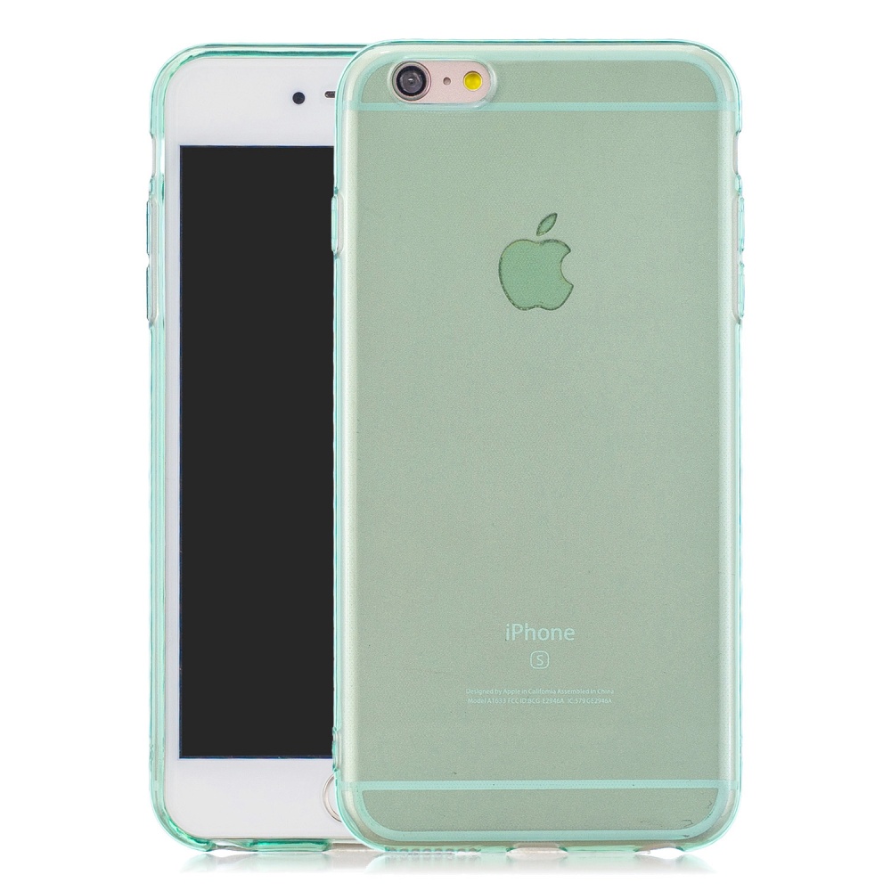 for iPhone 6/6S / 6 Plus/6S Plus 7/8 7 Plus/8 Clear Colorful TPU Back Cover Cellphone Case Shell Green - Image 2