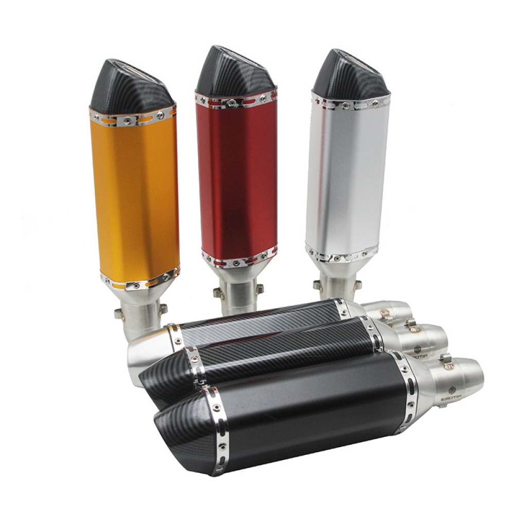 51mm Motorcycle Modified Scooter Exhaust Muffle pipe for GY6 CBR CBR125 CBR250 CB400 CB600 YZF FZ400 Z750 P01 - Image 2