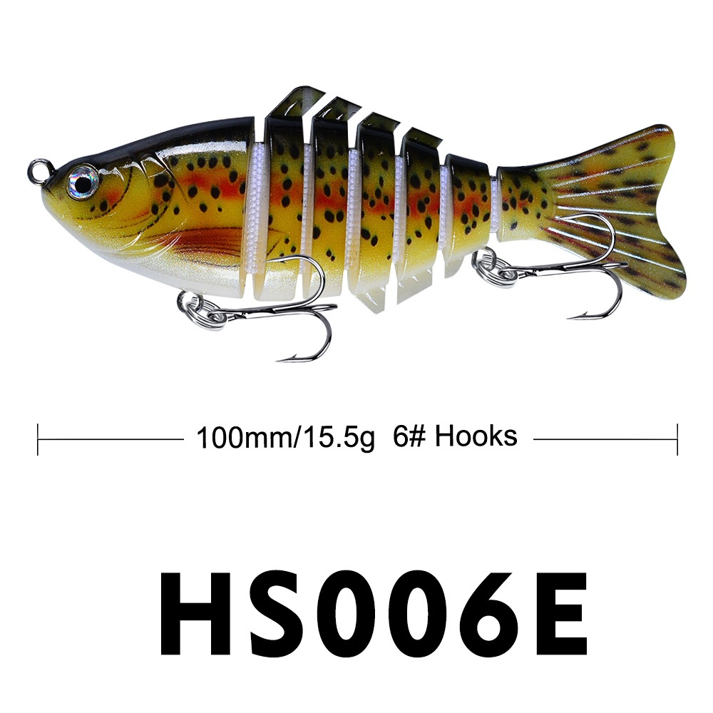 Sinking Wobblers Fishing Lures 10cm 15.5g Multi Jointed Swimbait Hard Artificial Bait Pike/Bass Lure Crankbait A - Image 2