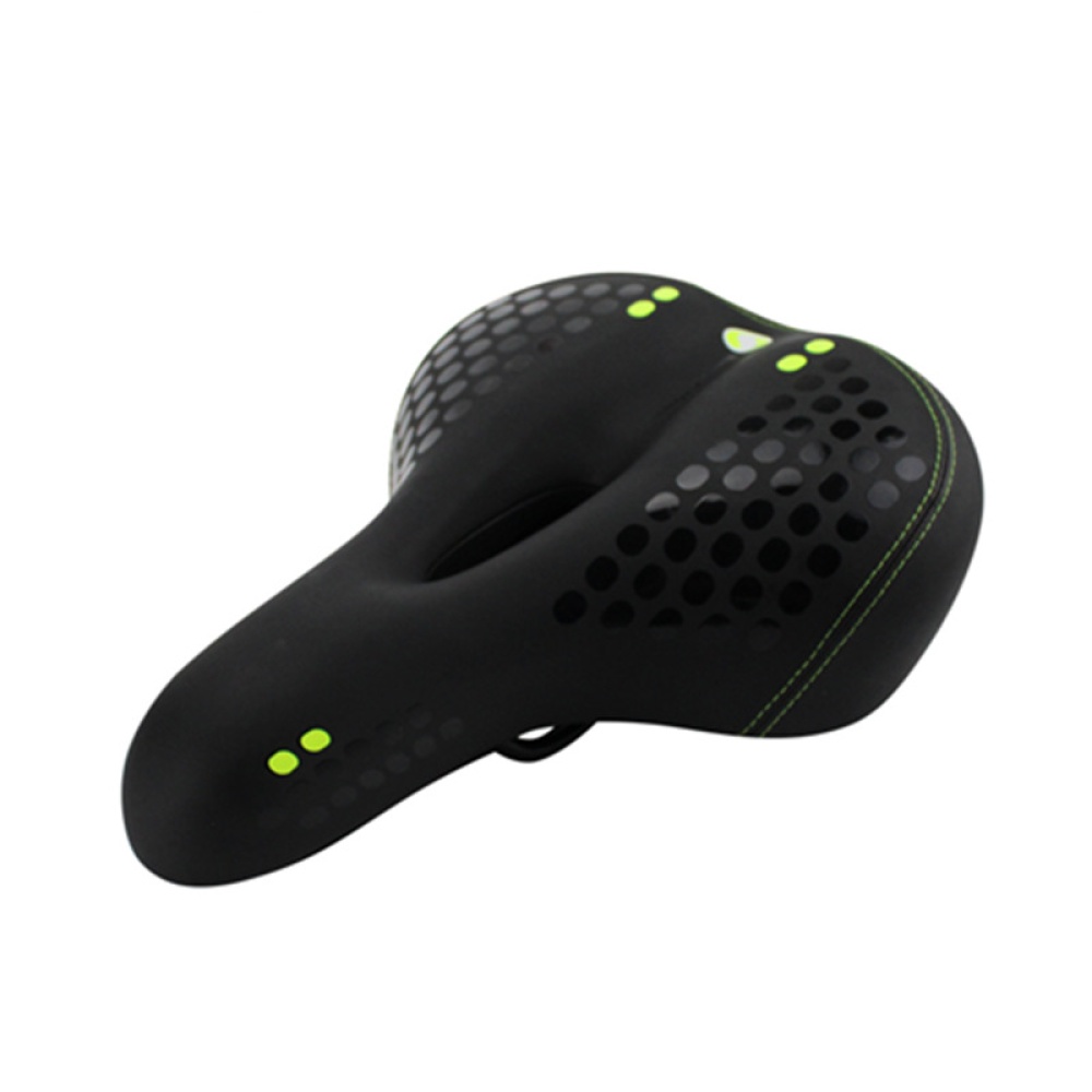 Mountain Bike Cushion with Light Thicken Widen Seat Comfortable Line green_270*200mm - Image 3